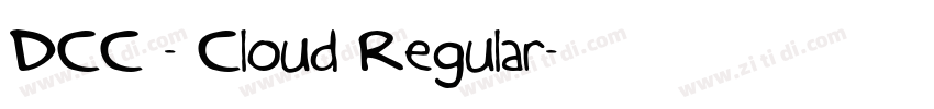 DCC - Cloud Regular字体转换
